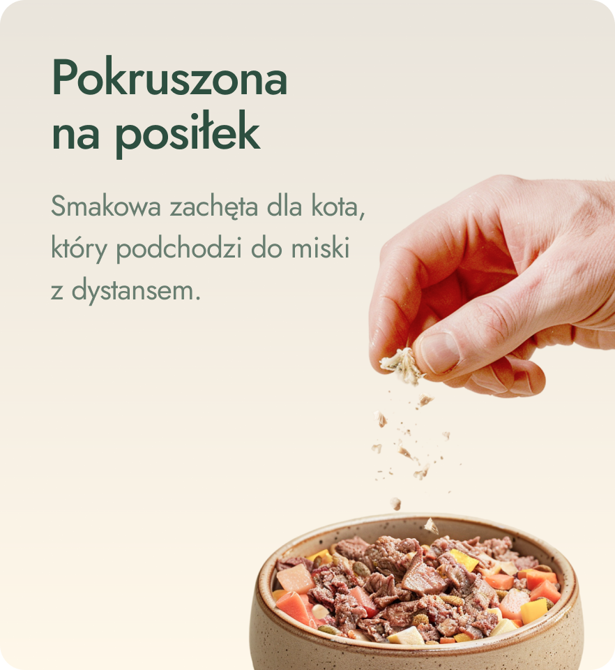 Pokruszona na posiłek